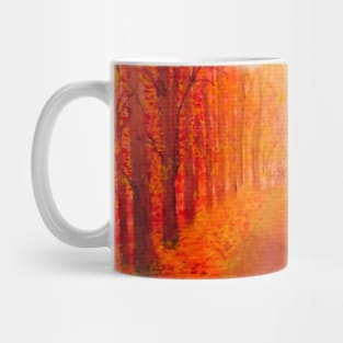 Autumn landscape watercolour Mug